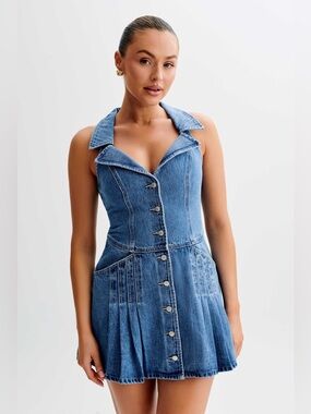 Meshki Porter Denim Mini Dress